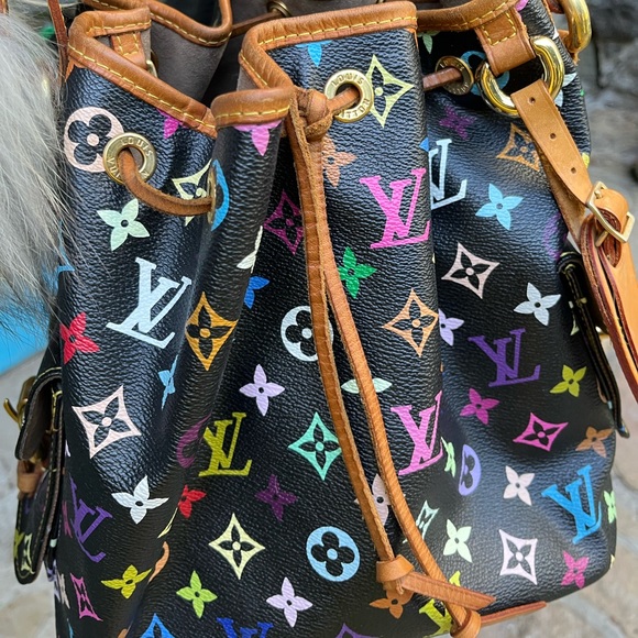 - Authentic Louis Vuitton multicolored Noe 1 hour only - Picture 3 of 11